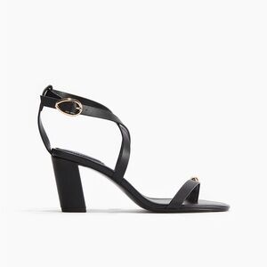 H&M Black Strappy Block Heels